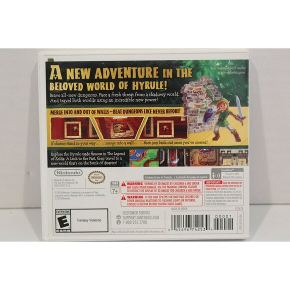 The Legend of Zelda A Link Between Worlds Nintendo 3DS 2013 - Picture 3 of 4